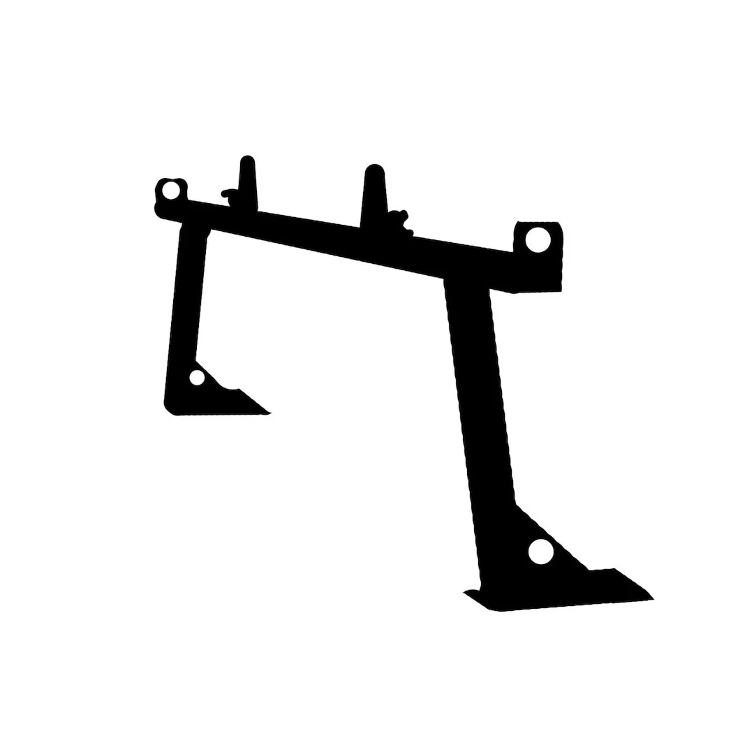 667919 – MAGNUM TRUCK Ladder Rack, Bed Rail Mount Matte Black Aluminum Clamp On Use With Headache Rack For Full Ladde...